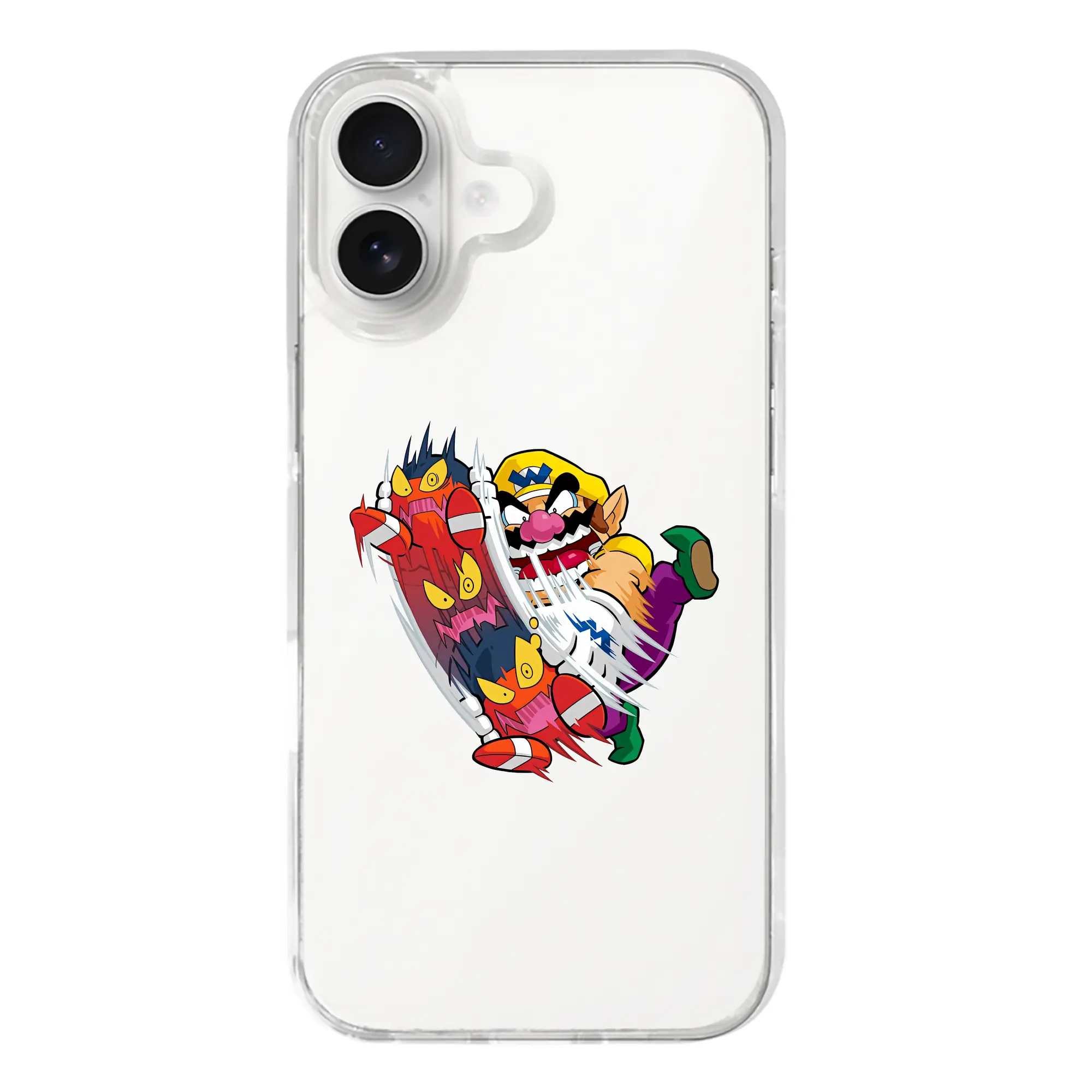 マリオ グッズ ワリオ - iPhone 17シリーズ 透明スマホケース – 薄型・耐衝撃・精密フィット保護カバー